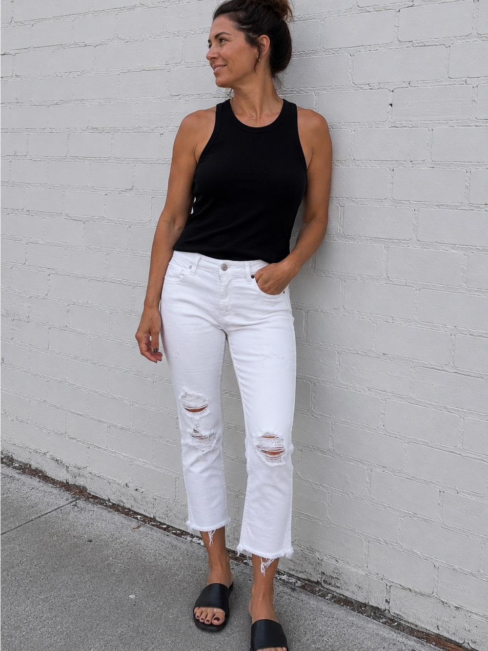 PAIGE White Denim Label Jeans